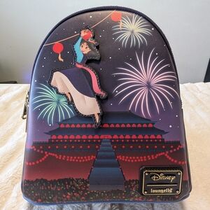 Loungefly Disney Mulan Fireworks Glow-in-the-Dark Mini Backpack